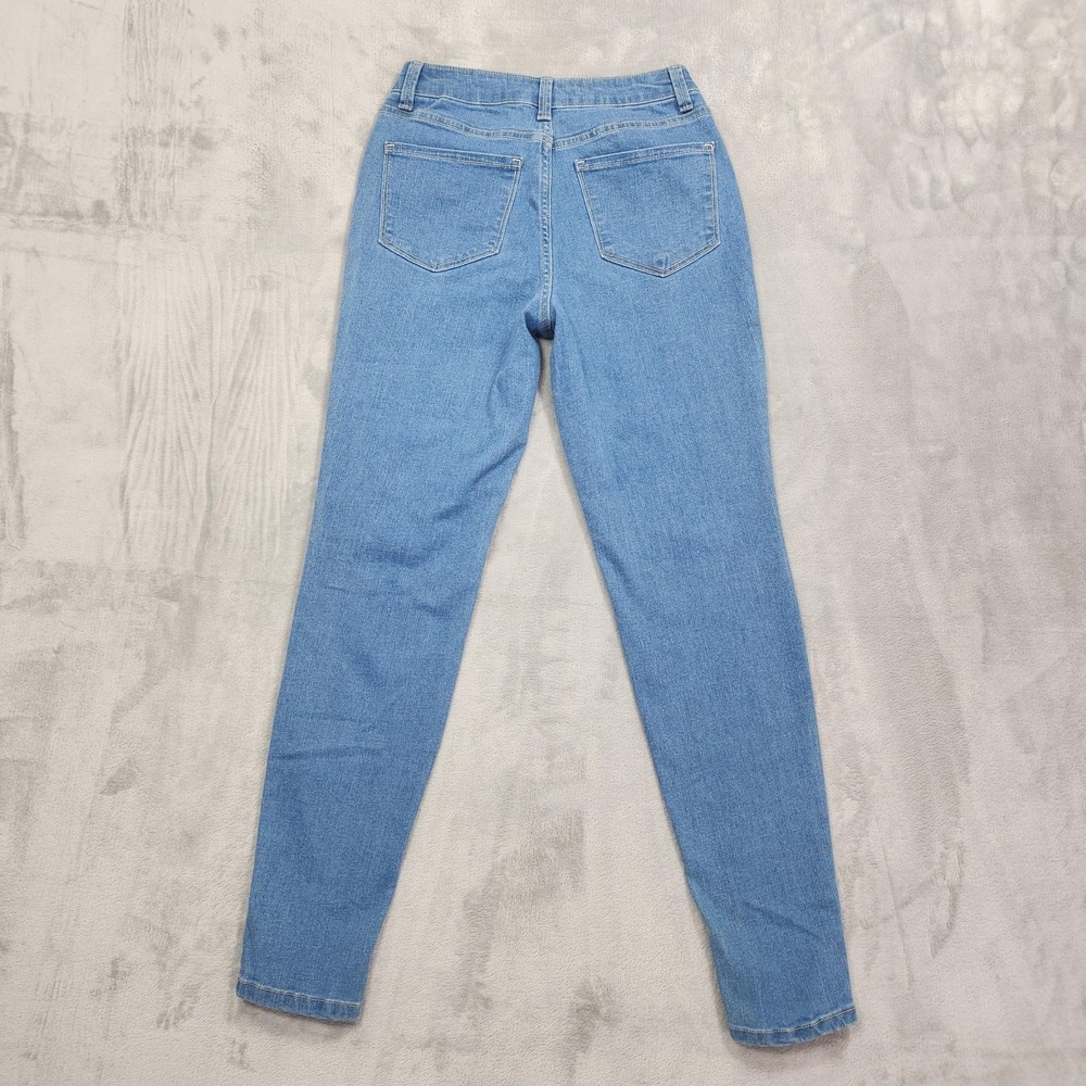 No Boundaries Jeans Womens 3 Juniors Blue Mid Rise Skinny Slim Stretch Denim - Picture 2 of 11